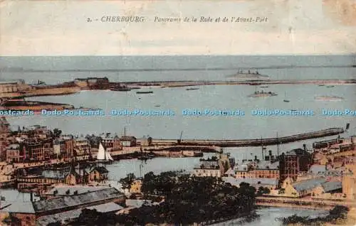 R426310 Cherbourg Panorama de la Rade et de l Avant Port