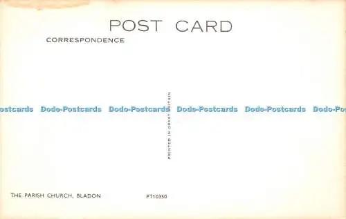 R424390 Bladon Die Pfarrkirche Postkarte