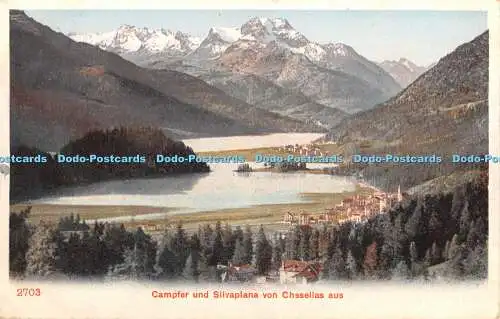 R429508 2703 Campfer und Silvaplana von Chasellas aus 1908