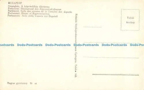 R429509 Budapest Repräsentantenhaus Magyar gyartmany Rotacios fenykepsoksz