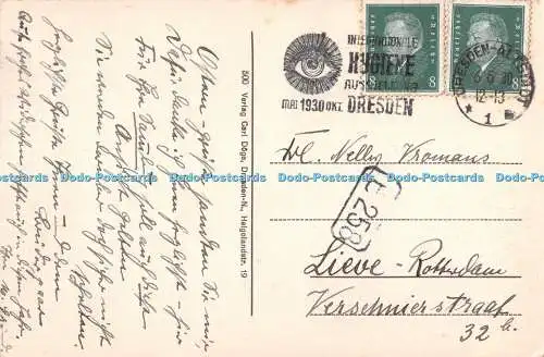 R427784 Dresden Bruhlsche Terrasse Standehaus Carl Doge 1930