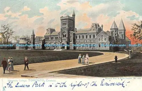 R427788 University College Toronto Kanada Warwick Bros Nr. 1005 Tuck Postkarte Se