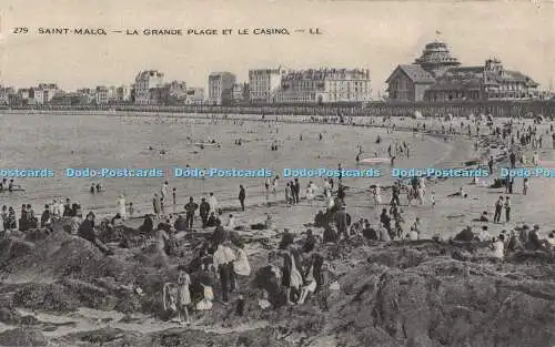 R426329 Saint Malo La Grande Plage et le Casino LL 279 Levy et Neurdein Reunis