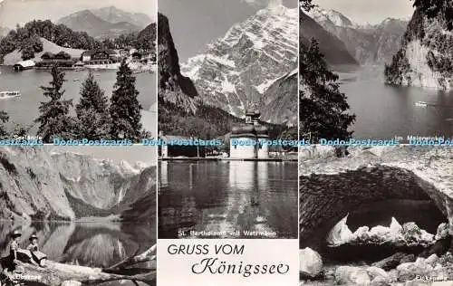 R424425 Gruss vom Königssee Seelande In Malerwinkel Ernst Baumann Multi View