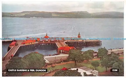 R422448 Castle Gardens and Pier Dunoon C106 The Mastercolour Series A D Henderso