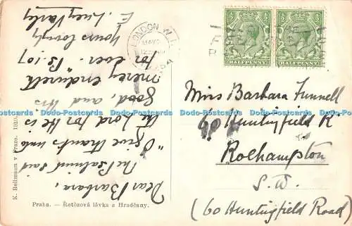 R429674 Praha Retezova lavka a Hradcany K Bellmann v Praze 1925