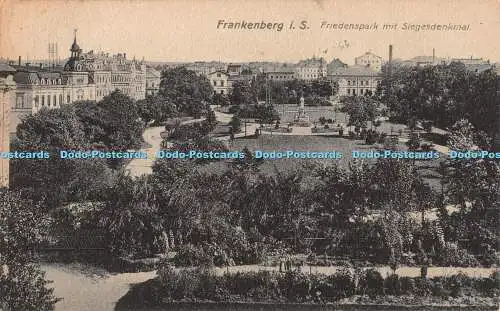 R428018 Frankenberg i S Friedenspark mit Siegesdenkmal Ottmar Zieher 1931