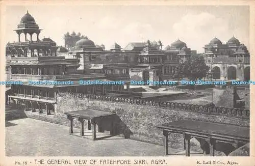 R428021 No 15 The General View of Fatehpore Sikri Agra K Lall 1938