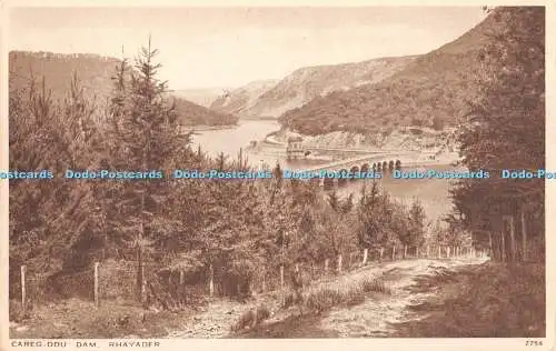 R426607 Careg Ddu Dam Rhayader J Salmon Postkarte