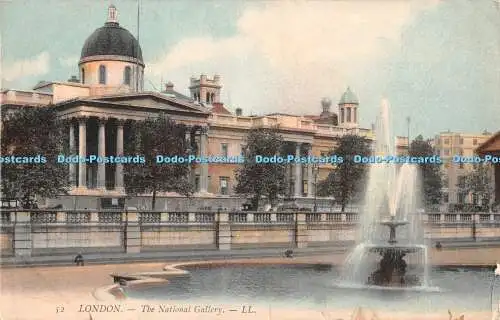R428052 52 London The National Gallery LL 1908