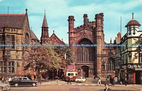 R424757 Chester Cathedral The West Front Photo Precision Limited Colourmaster In