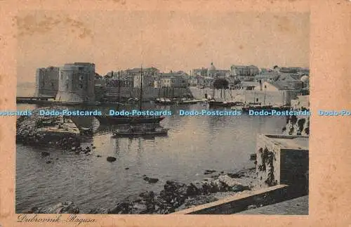 R426722 Dubrovnik Ragusa S H S Postkarte