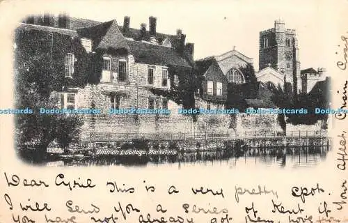 R428075 Church and College Maidstone 1905