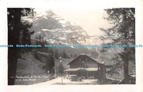 R428216 900 Restaurant du Col du Pillon et le Scex Rouge Photo Hall M A Zurcher