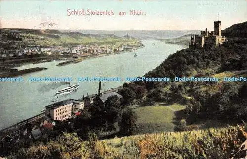 R428229 Schloss Stolzenfels am Rhein C Fischer 1911