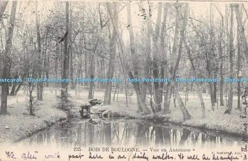 R428307 235 Bois de Boulogne Vue en Automne P Marmuse 1905