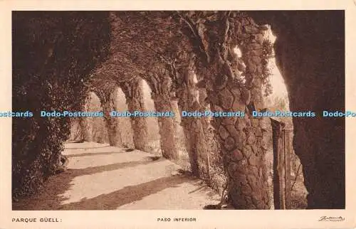 R428794 Parque Guell Paso Inferior Adolfo Zerkowitz Huecograbado Mumbru