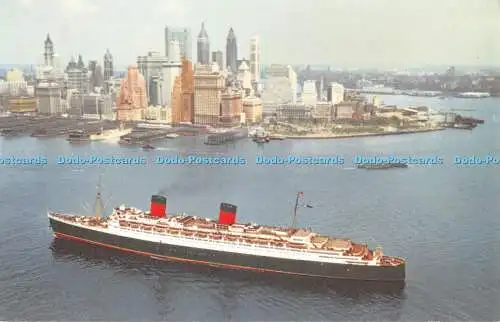 R428979 Cunard R M S Queen Elizabeth Postkarte