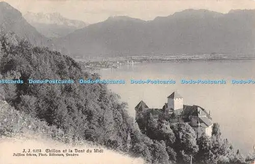 R429012 J J 6273 Chillon et la Dent du Midi Jullien freres 1906
