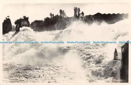 R429044 Rheinfall vom Fischetz aus L Bleulers Erben Schloss Laufen am Rheinfall