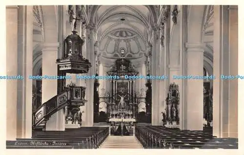 R429228 Luzern Hofkirche Inneres b 2687 Fotoglob Zürich