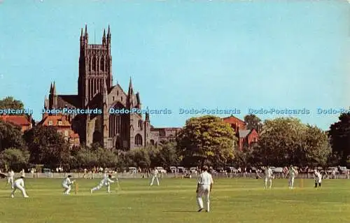 R429239 Worcester Cathedral aus der Farbserie Cricket Ground KWO 107 Cotman