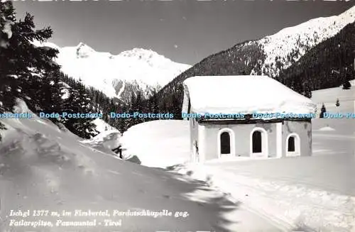 R429794 Ischgl im Fimbertal Pardatschkapelle geg Fatlarspitze Paznauntal Tirol R