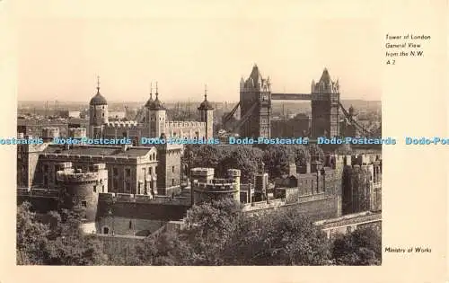 R430002 Tower of London General View from the N W Ministry of Works Crown