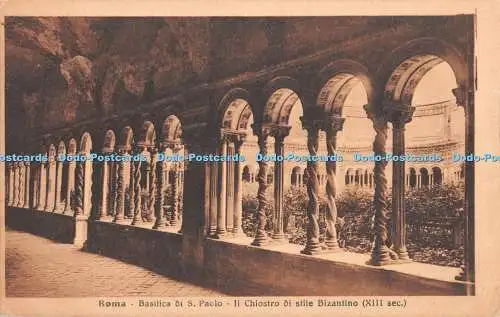 R430033 Roma Basilica di S Paolo Il Chiostro di stile Bizantino XIII sec STA 382