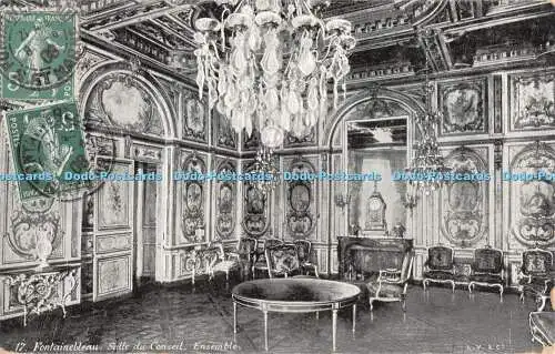 R430049 17 Fontainebleau Salle du Conseil Ensemble L V und C G B N G Aqua Foto