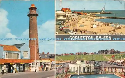 R430052 Gorleston on Sea Vita Nova Coastal Cards 1964 Multi View