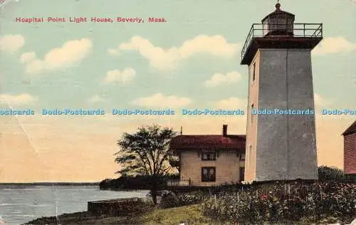 R430184 Hospital Point Light House Beverly Mass 1911