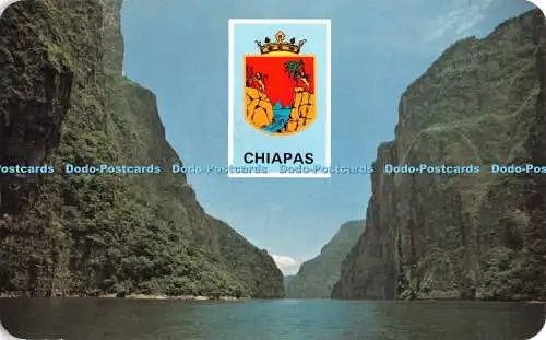 R430279 Chiapas Canon El Sumidero y Escudo del Estado El Sumidero Canyon and Sta