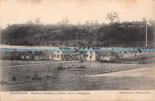 R430348 Aisne Marne Amerikanischer Friedhof in Belleau Wood 2268 Gräber Ehrhard