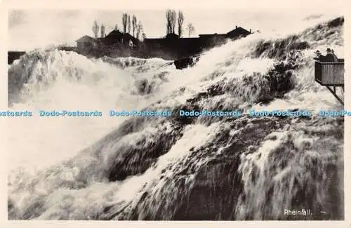 R430433 Rheinfall L Bleulers Erben Rheinfall von Kanzeli aus Schloss Laufen am R