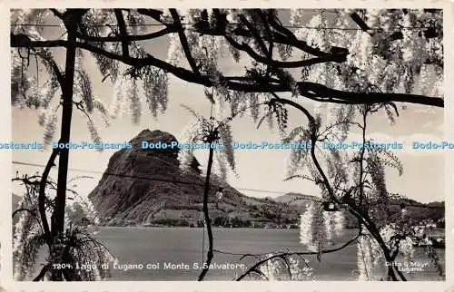 R430448 1204 Lago di Lugano col Monte S Salvatore Ditta G Mayr RP 1935