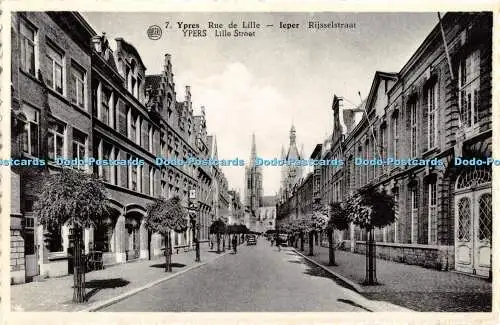 R430491 Albert 7 Ypres Rue de Lille Ieper Rijsselstraat Ypers Lille Street G Hal