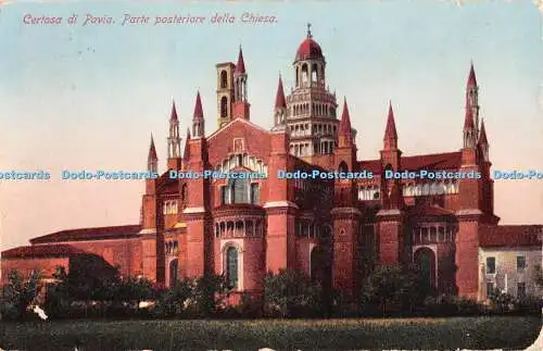 R430567 Certosa di Pavia Porte posteriore della Chiesa L G M 1910