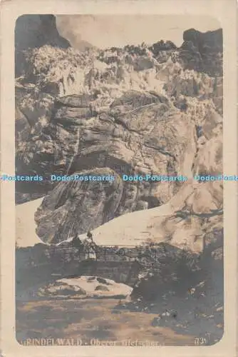 R430814 Grindelwald Oberer Gletscher 731 Bromure Martin und Laube Zofingen 1912