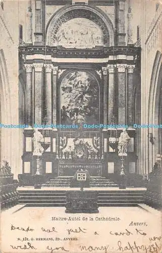 R430815 Maitre Autel de la Cathedral Anvers N 131 G Hermans 1905