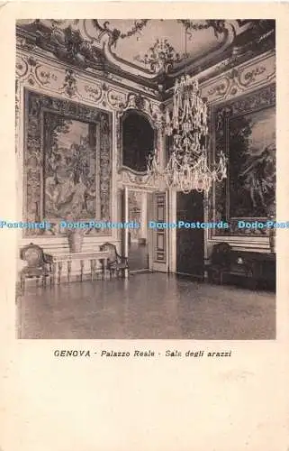 R430916 Genova Palazzo Reale Sala degli arazzi F Cali Gabinetto Municipale di Ge