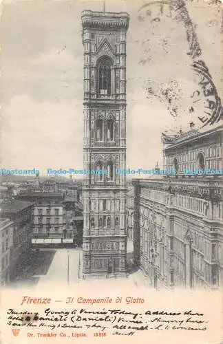 R431252 Firenze Il Campanile di Giotto Dr Trenkler Co 18818 1903
