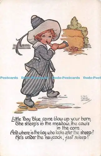 R431271 Little Boy Blue Come Glow up your horn H G C Marsh Lambert Nursery Rhyme