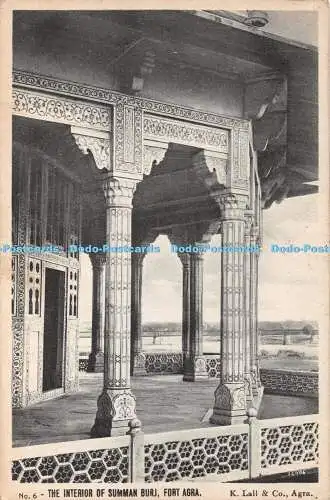 R431357 The Interior Of Summan Burj Fort Agra No 6 K Lall and Co 22406