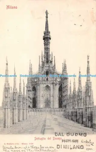 R431369 Milano Dettaglio del Duomo G Modiano e Co Milano 1153 1901