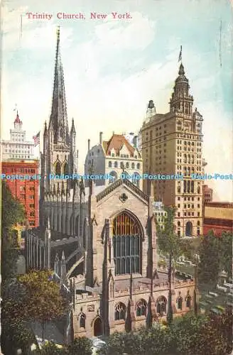 R431607 New York Trinity Church Success Postkarte Nr. 1017