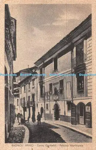 R431646 Bagnoli Irpino Corso Garibaldi Palazzo Municipale Grazia Gatta 1943