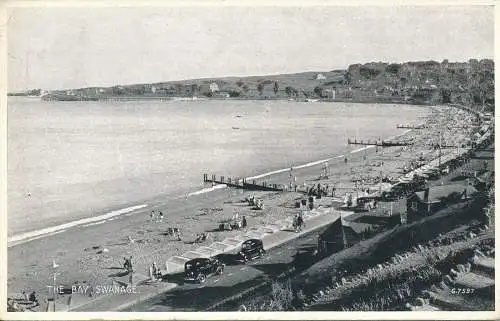 PC72008 The Bay. Swanage. Valentinstag. Silber. Nr. G.7597. 1948