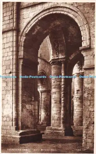 R432018 Fountains Abbey Arch Beyond Arch Walter Scott RP