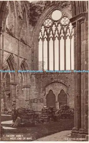 R432080 Tintern Abbey West End of Nave H M Office of Works